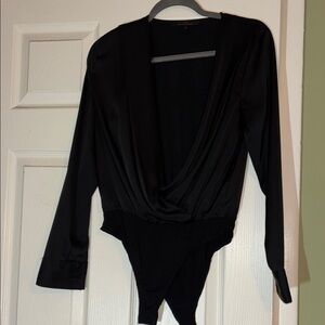 Elegant Black Drape Top